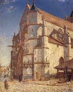 Alfred Sisley The Church at Moret in Morning Sun oil painting on canvas